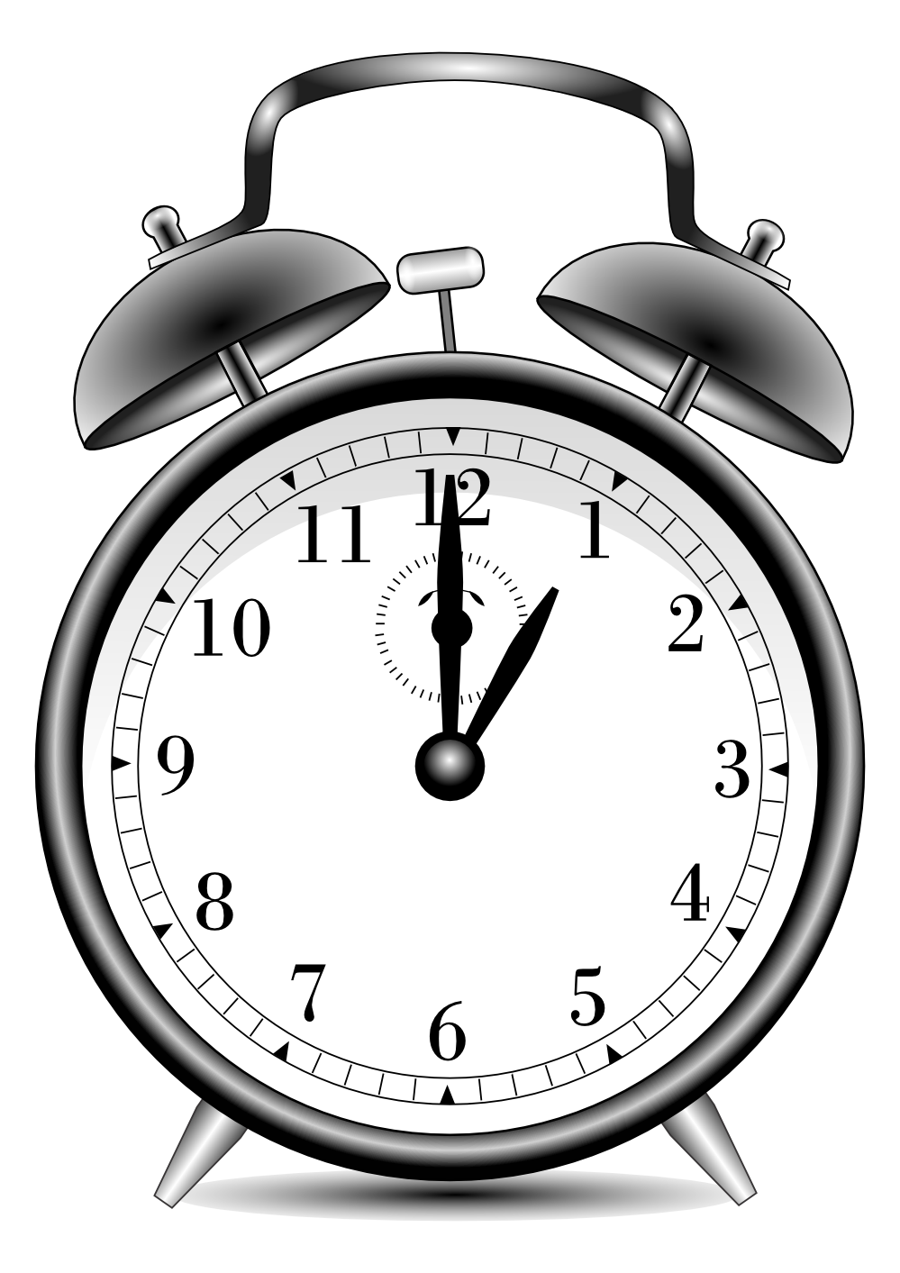 Clipartist Clip Art Alarm Clock Alarmclock Black  HD Free Download