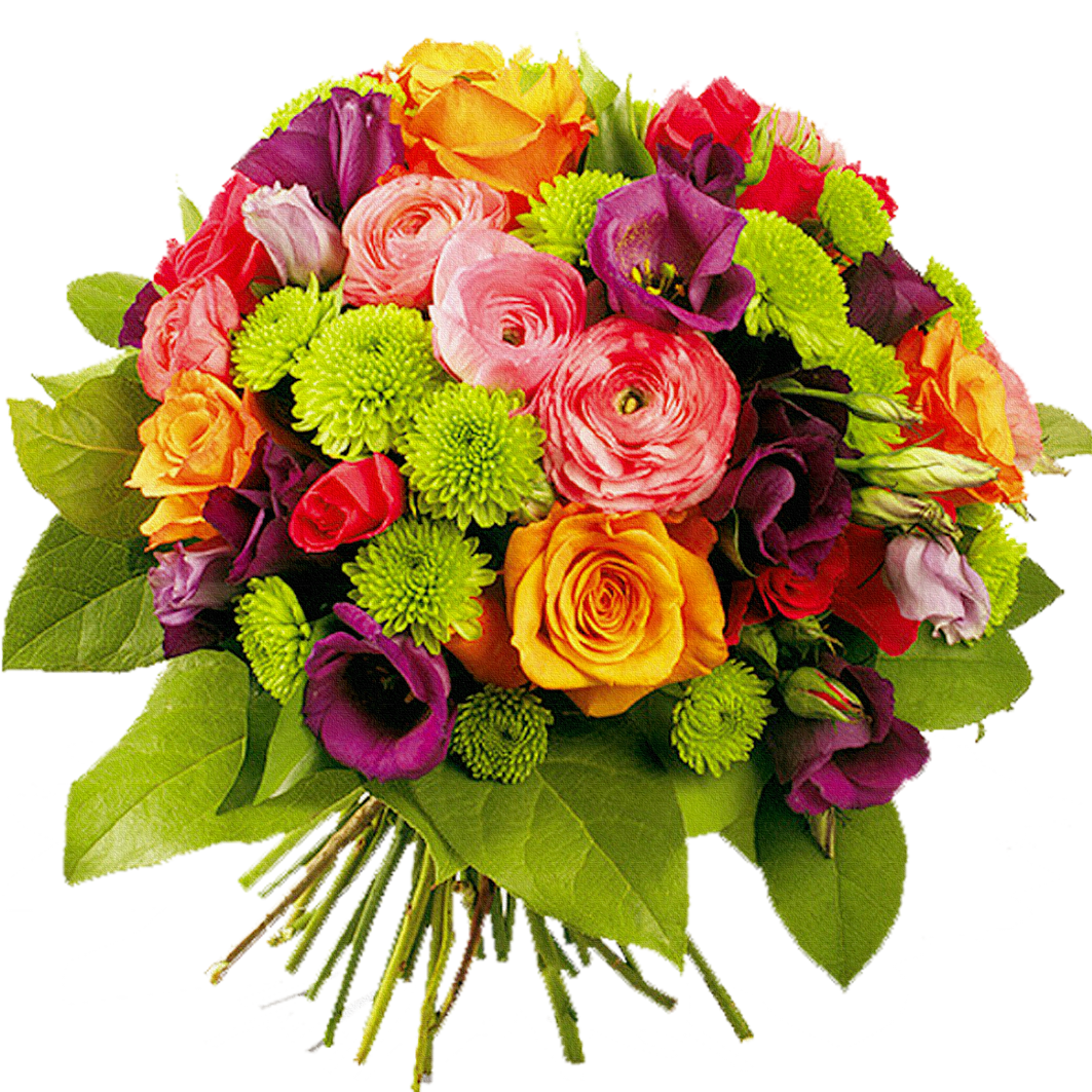 Colorful Bouquet Flowers PNG Image Purepng Transparent HD Free Download
