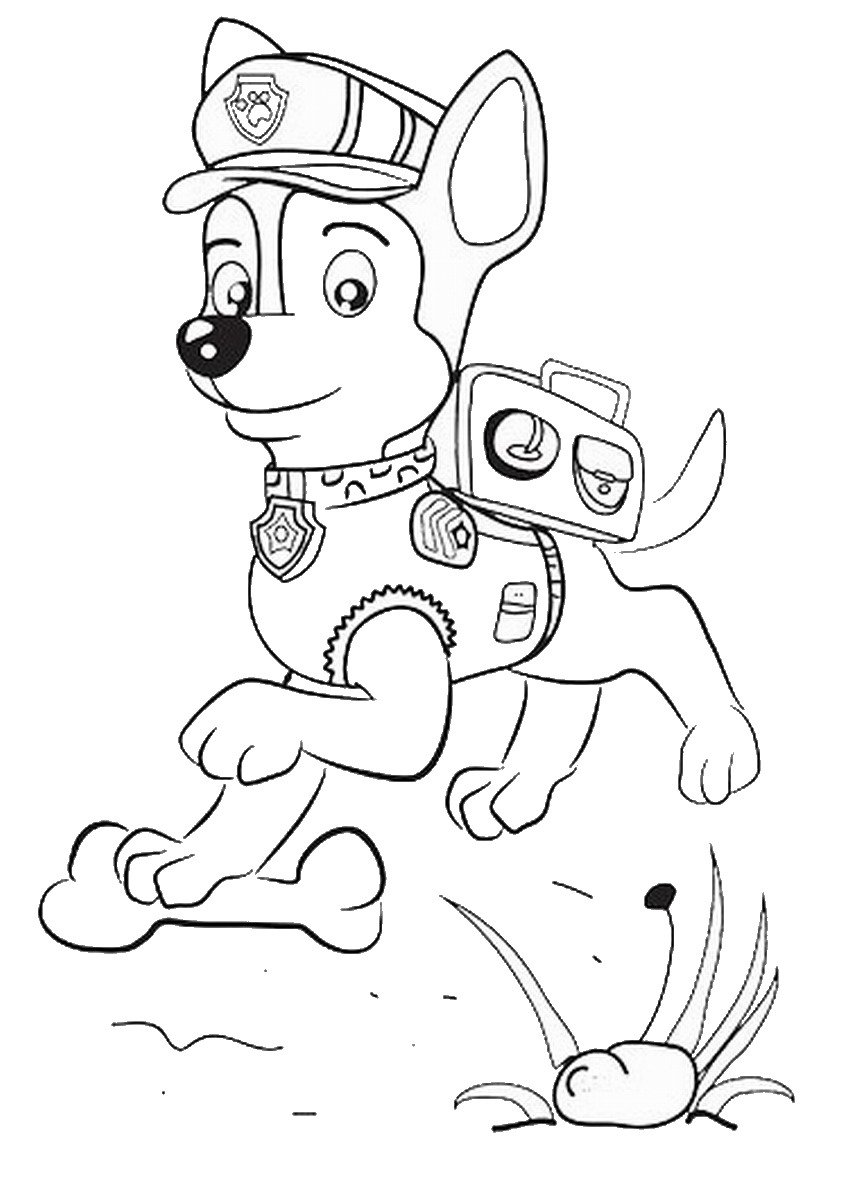 Coloring Pages Of Paw Patrol Image  HD Free Download