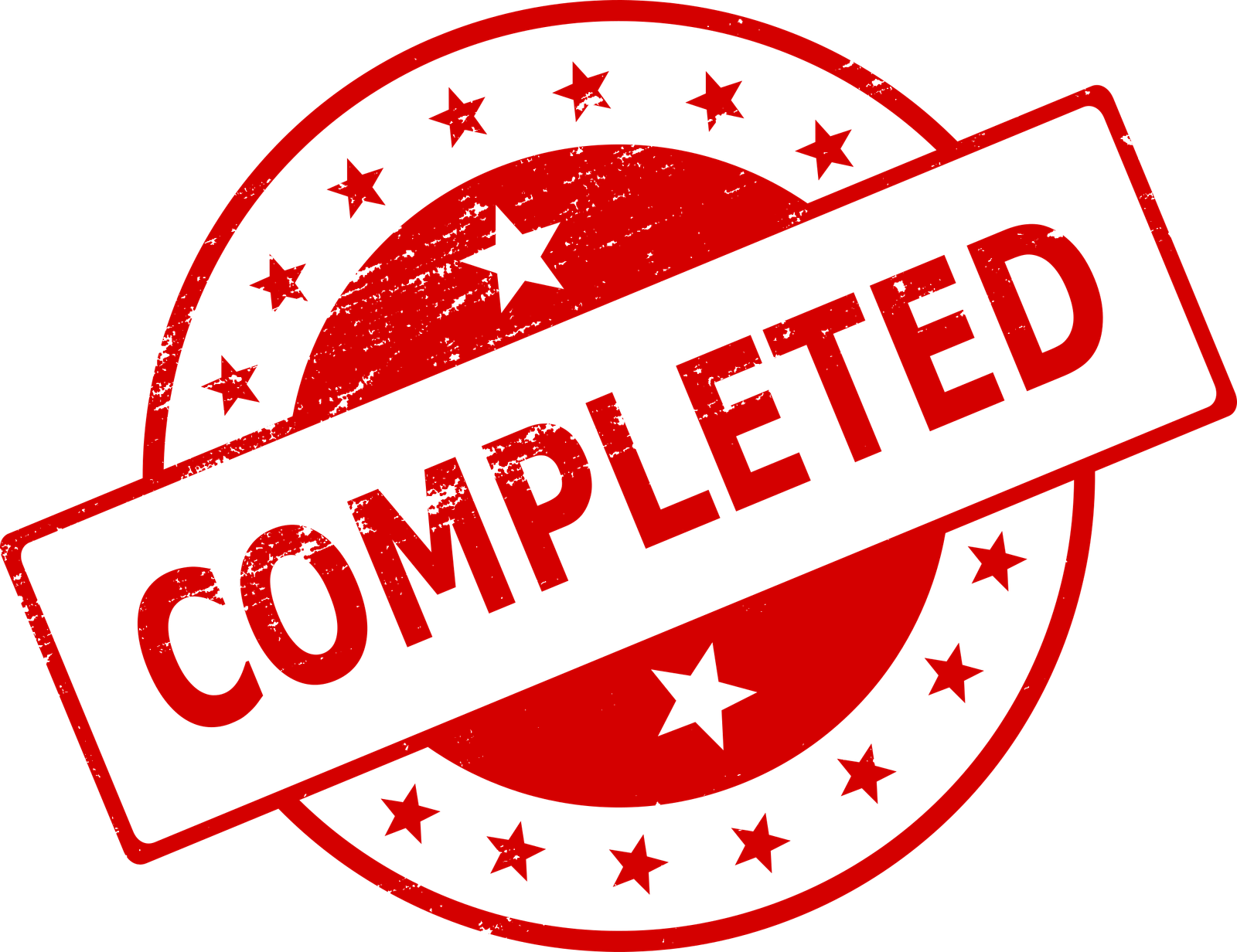 Completed Stamp PNG Transparent M  HD Free Download