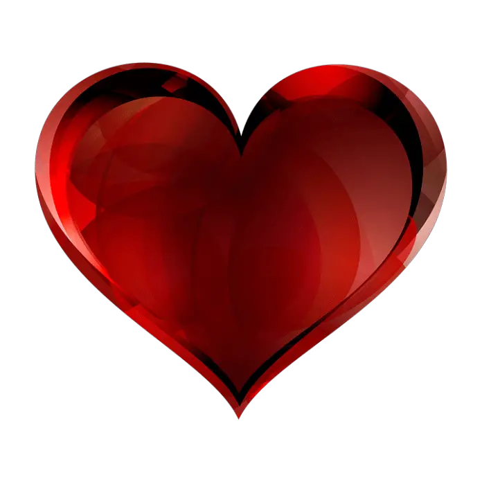 CoraçÃ£o Vermelho Brilhante Fundo Transparente  HD Free Download