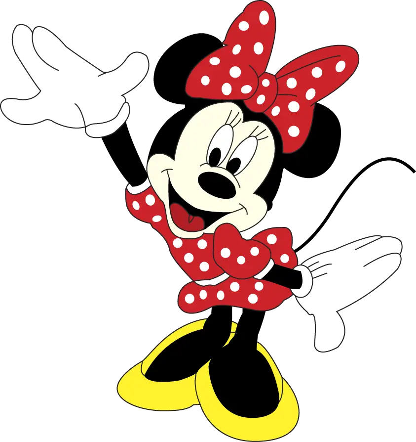 Cute Female Mouse Minnie Red Spotted  HD Free Download