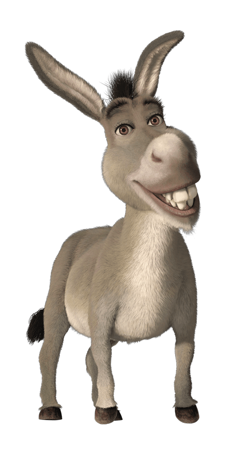 Donkey Cartoon Characters Madagascar And Shrek PNG  HD Free Download