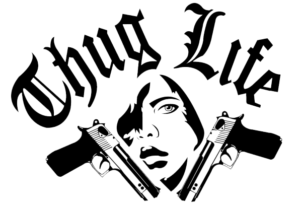 Thug Life Text Image PNG Image   HD Free Download