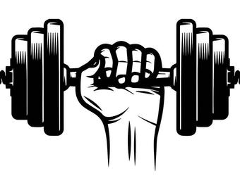 Dumbbell Clipart Etsy  HD Free Download