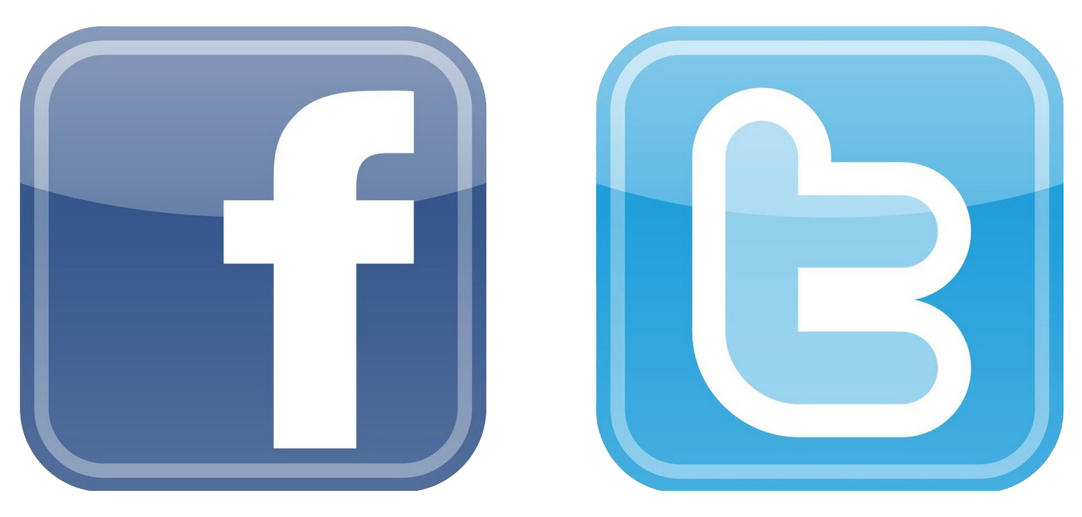 Facebook And Twitter Logo PNG Images  HD Free Download