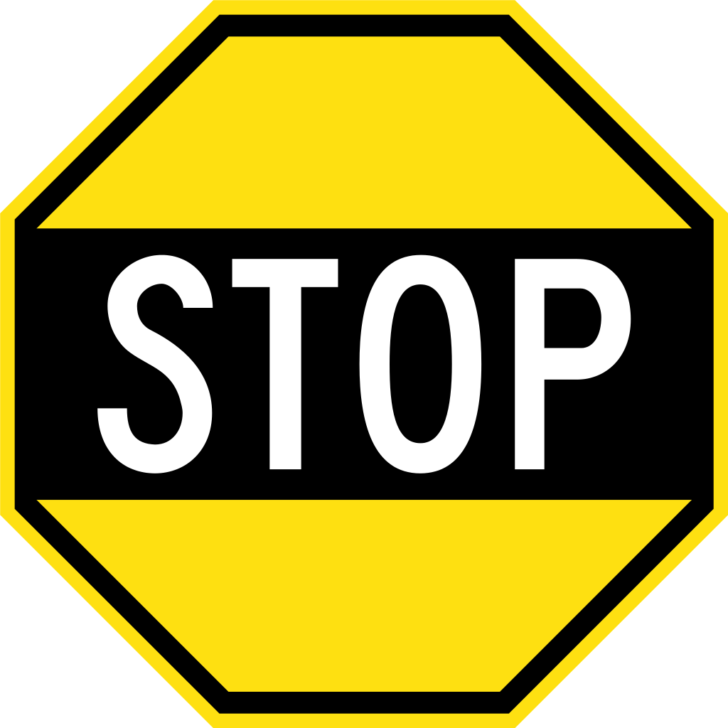 File Early Australian Road Sign Stop Svg Wikipedia  HD Free Download