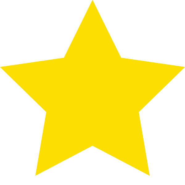 Yellow Star Image Transparent  HD Free Download