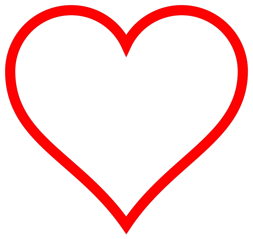 File Heart Icon Hollow  HD Free Download