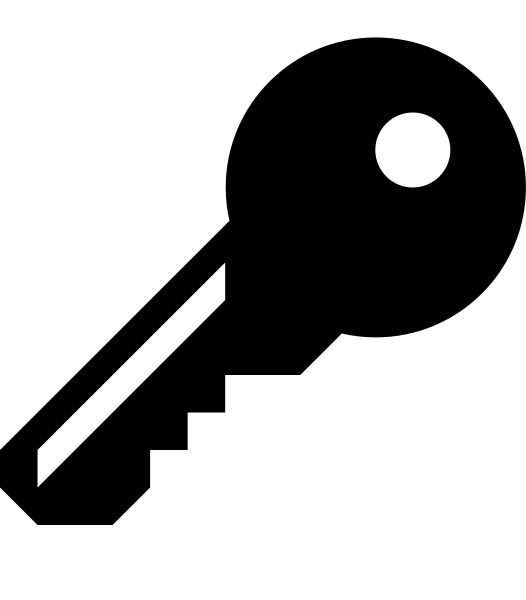 Black Octicons Key PNG Transparent  HD Free Download