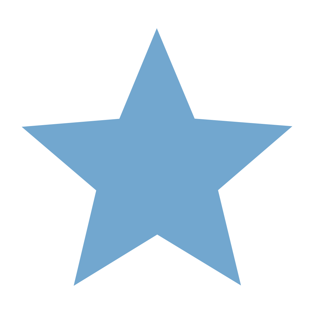 Blue Star Icon   HD Free Download