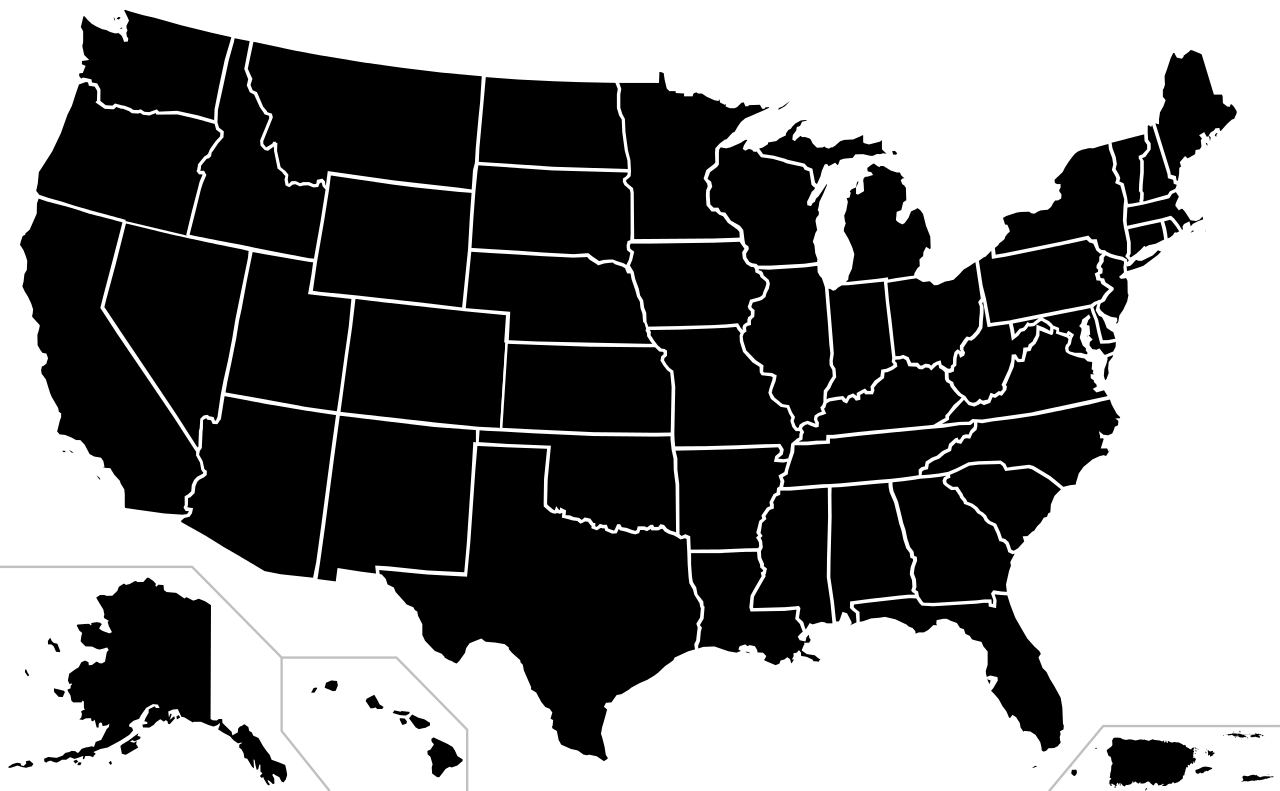 File Usa Map Transparent Background  HD Free Download