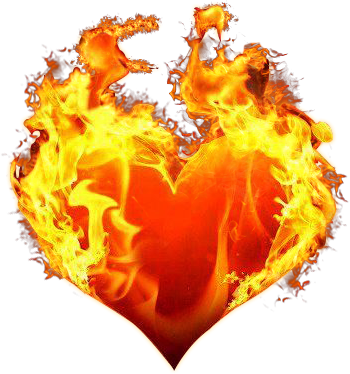 Burning Heart Flaming Heart PNG  HD Free Download