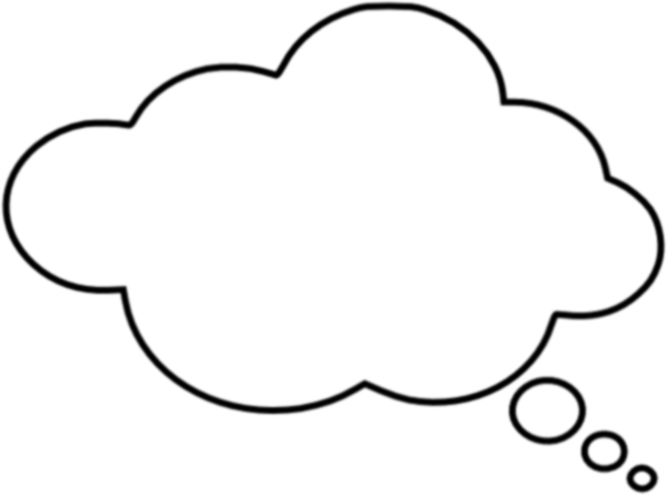 Flippled Wide Thought Bubble Clip Art Clkerm  HD Free Download