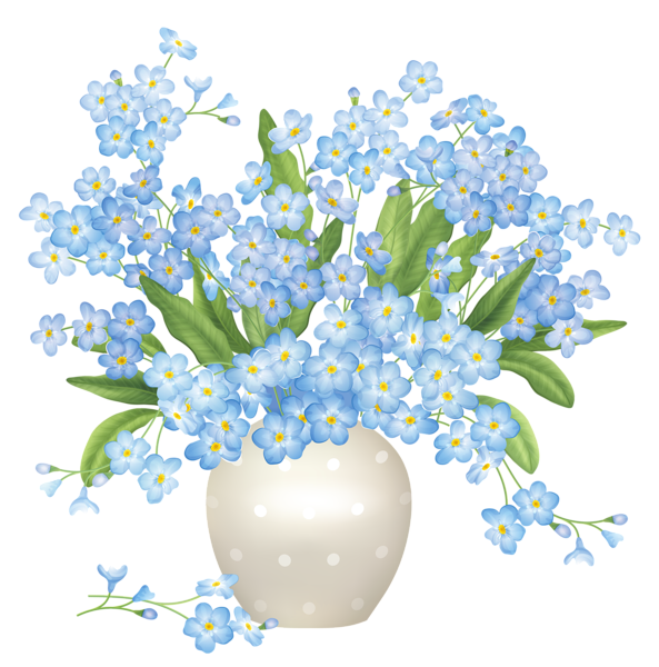 Flower Vase Blue Flowers Vase PNG Clipart Gallery High Quality Images And Transparent PNG  HD Free Download