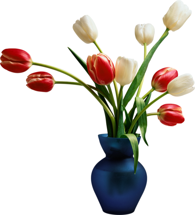 Flower Vase Blue Vase With Tulips Gallery High Quality Images And Transparent PNG Clipart  HD Free Download