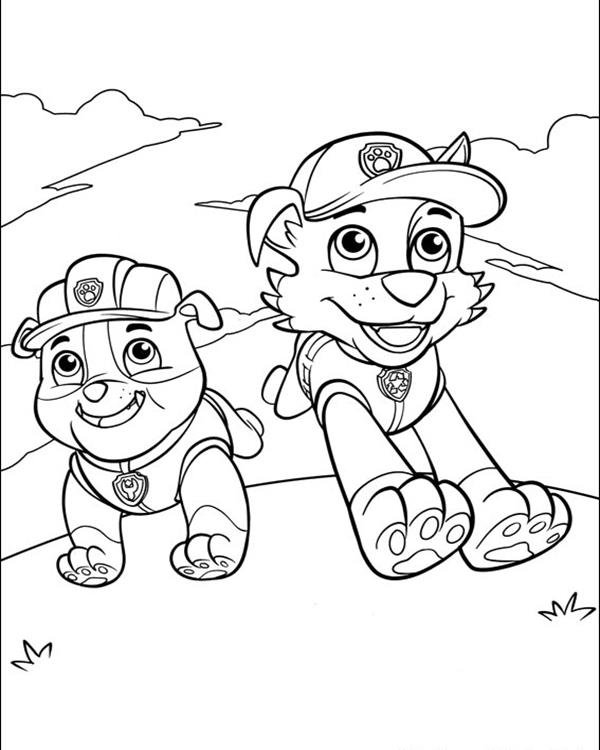 Free Coloring Pages Of Paw Patrol Cat Zuma  HD Free Download