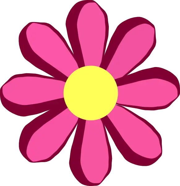 Gambar Bunga Tulip Pink Flower Clip Art Clkerm Vector Clip Art Online  HD Free Download