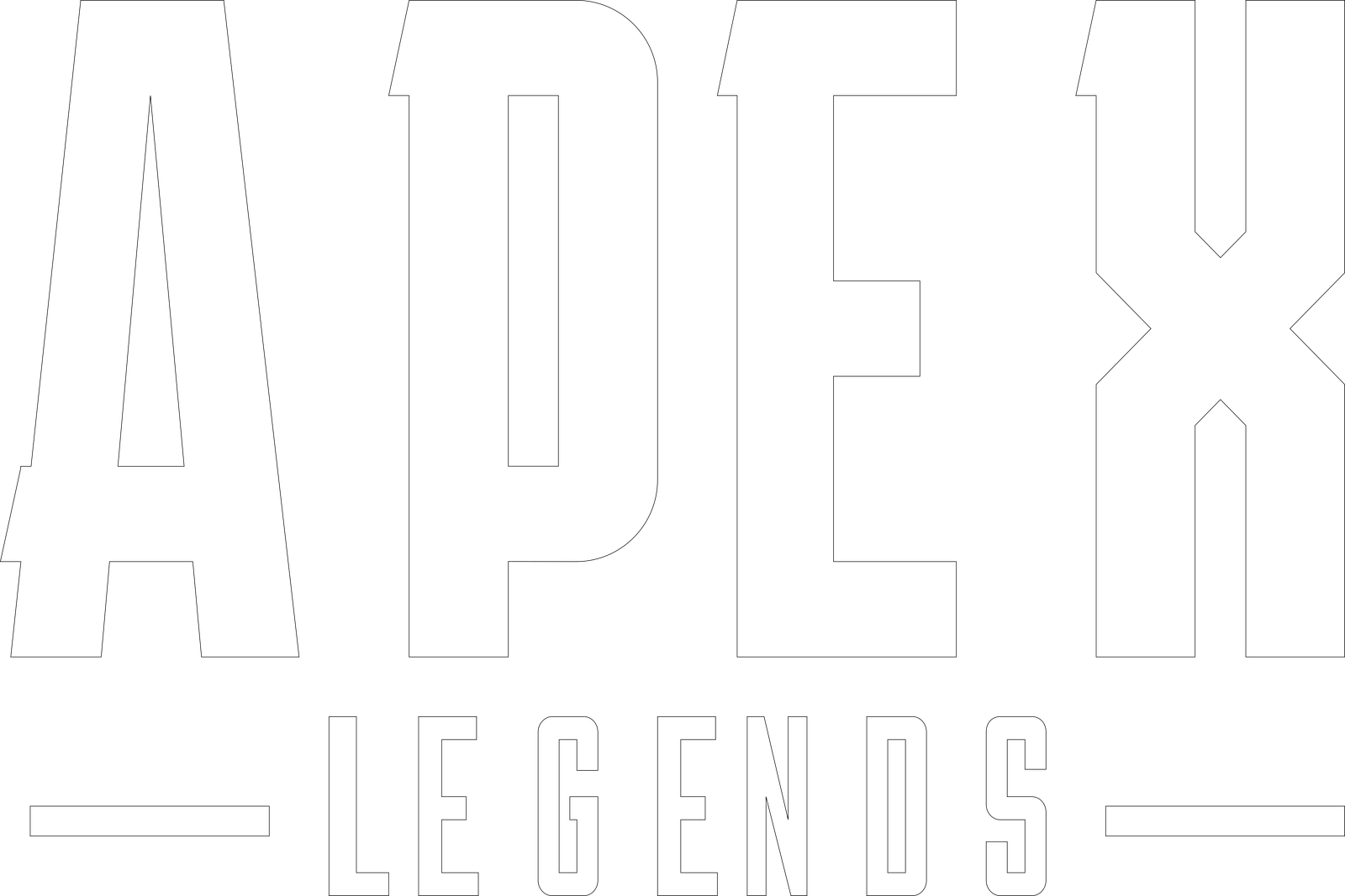 Gaming Apex Legends White Logo PNG  HD Free Download