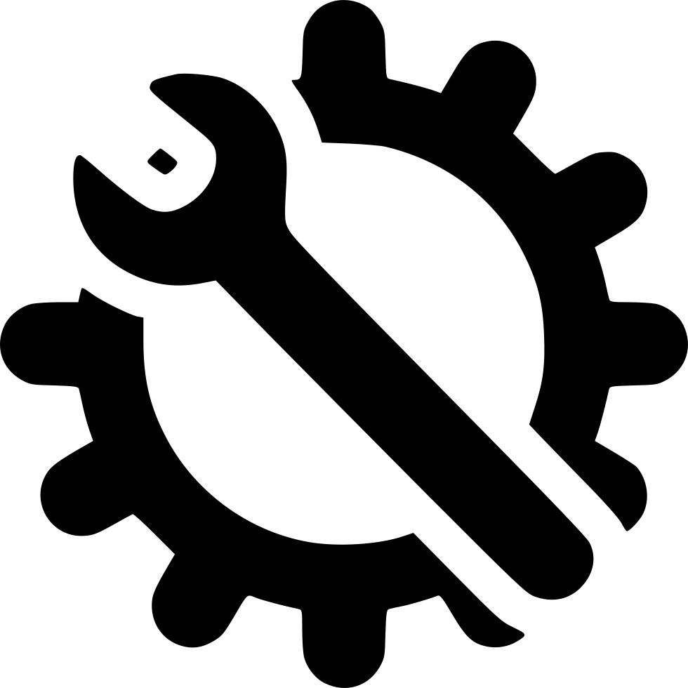 Gear With Wrench Logo Transparent  HD Free Download