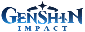 Genshin Impact Blue Transparent Logo PNG  HD Free Download