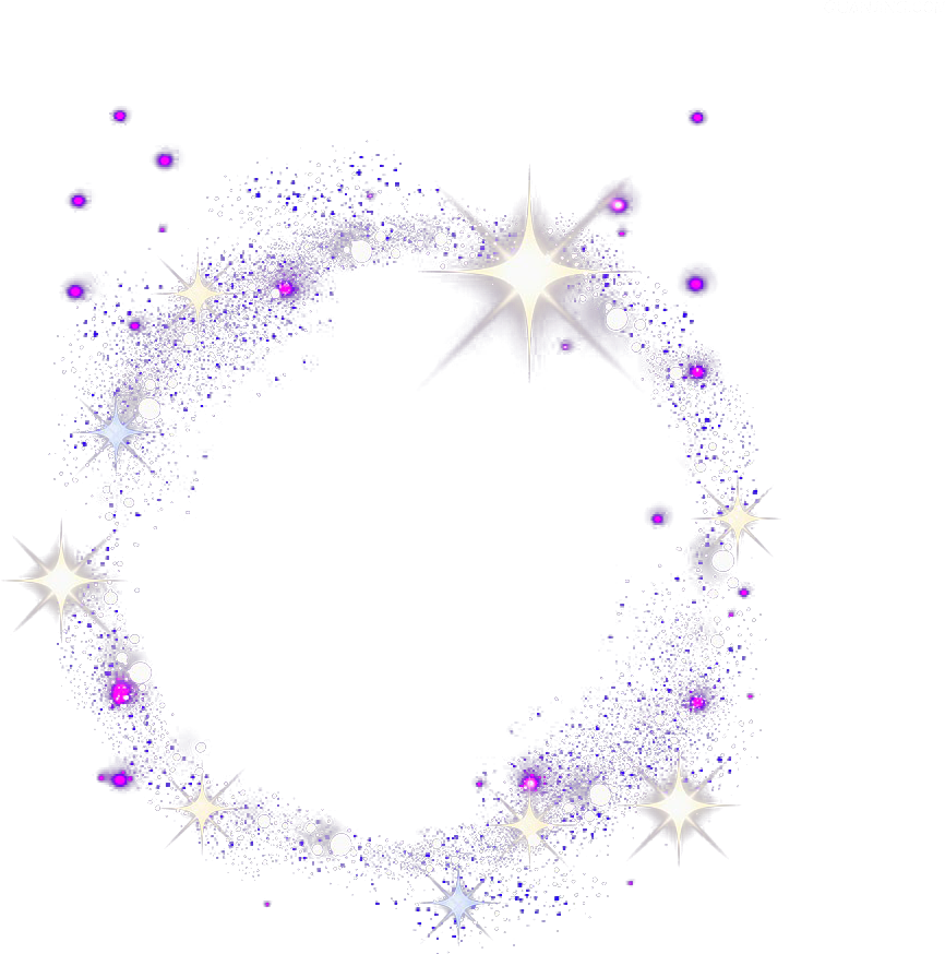 Glitter Sparkle Circle Light Border PNG  HD Free Download