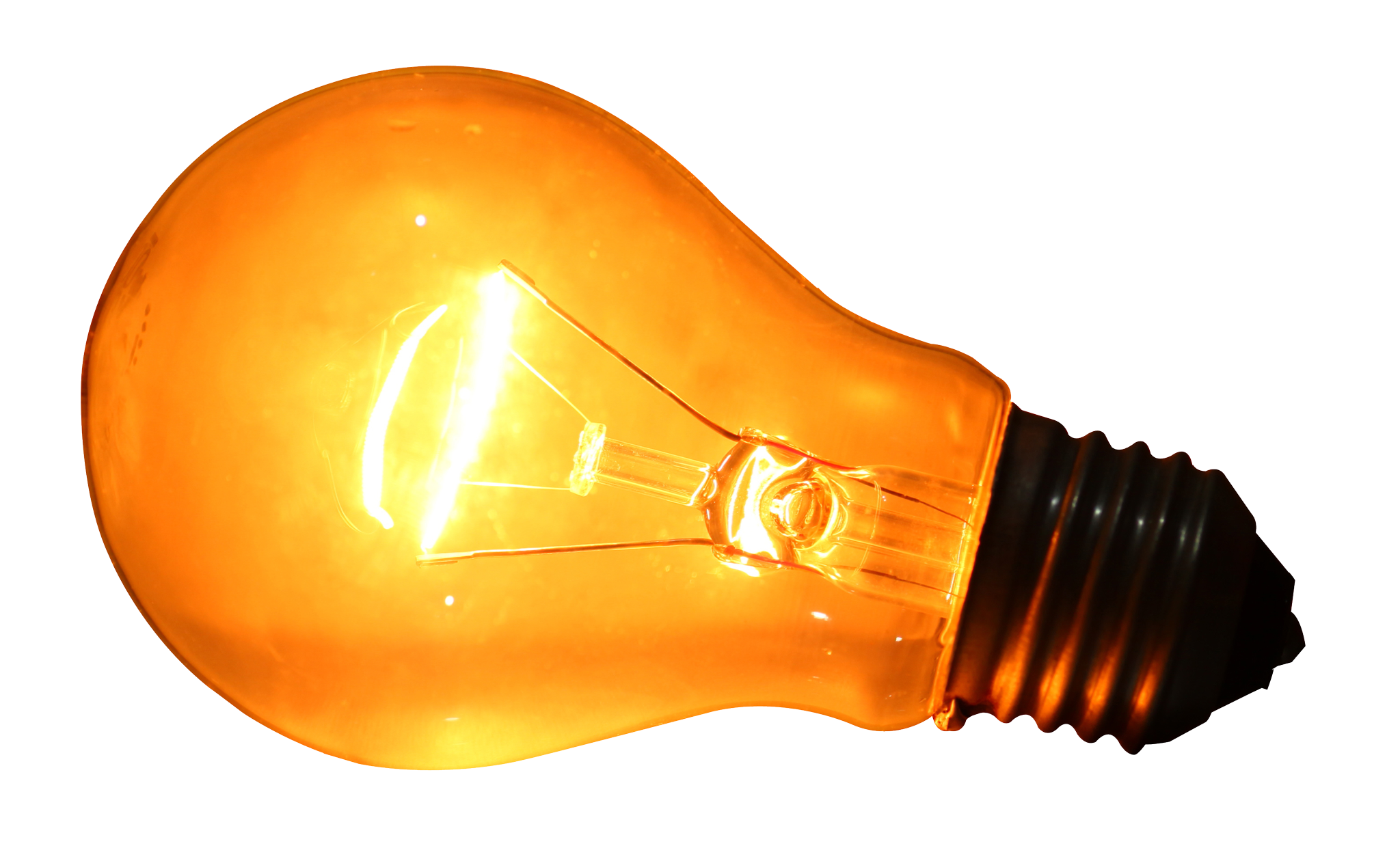 Glowing Yellow Light Bulb PNG Image   HD Free Download