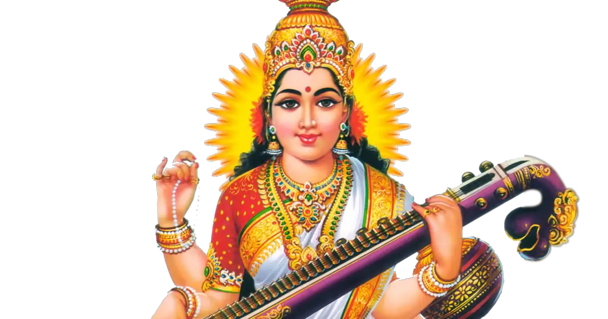 Goddess Saraswati PNG Transparent Imagess  HD Free Download
