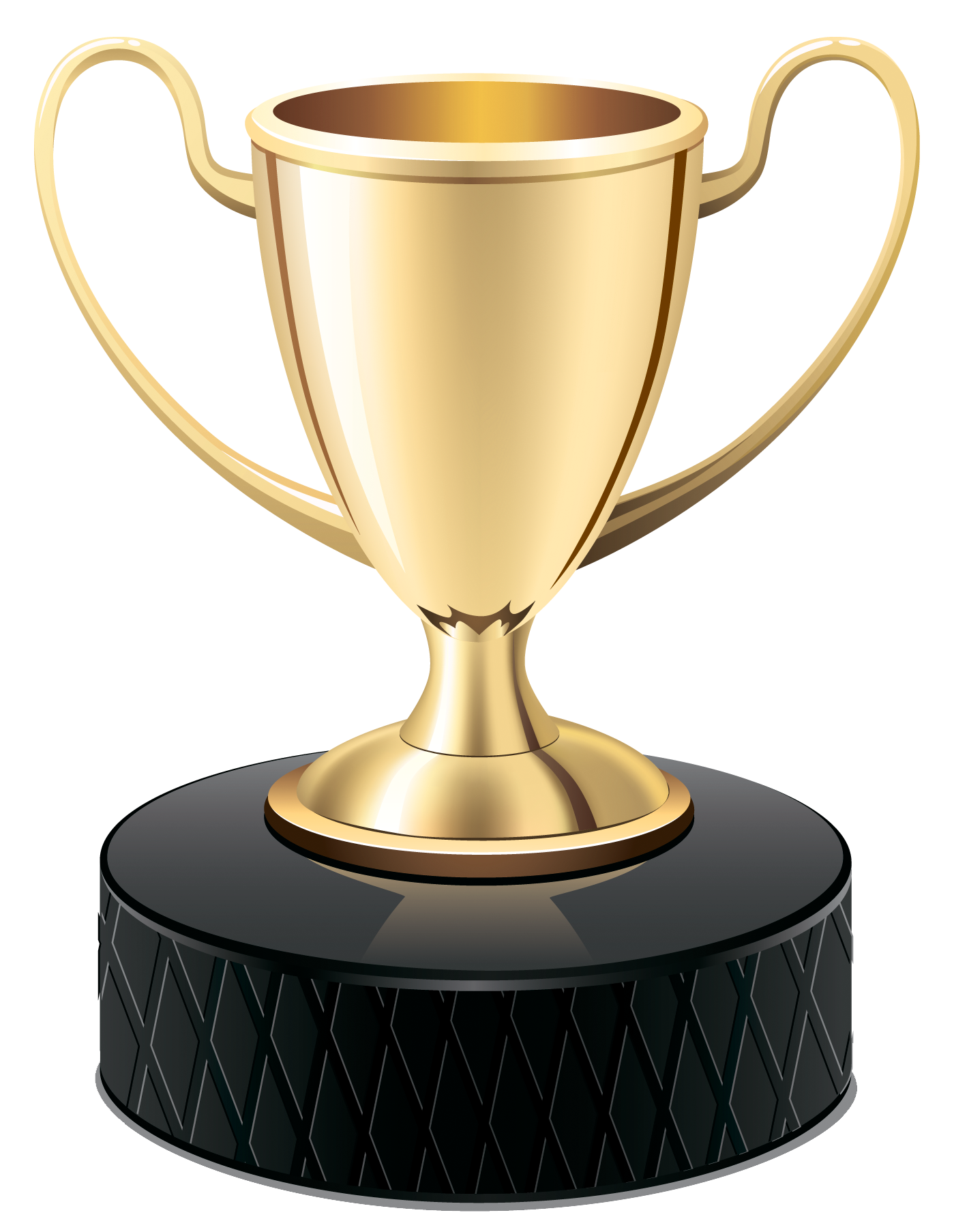 Gold Trophy Colored With Black PNG  HD Free Download