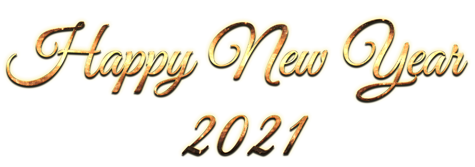 Golden 2021 New Year Free PNG  HD Free Download