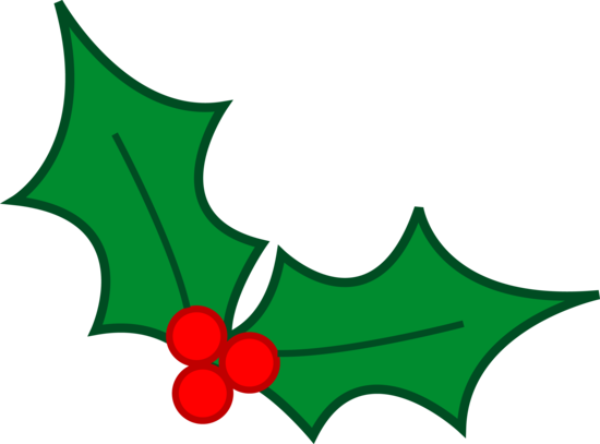 Green Christmas Holly Leaves Clip Art  HD Free Download