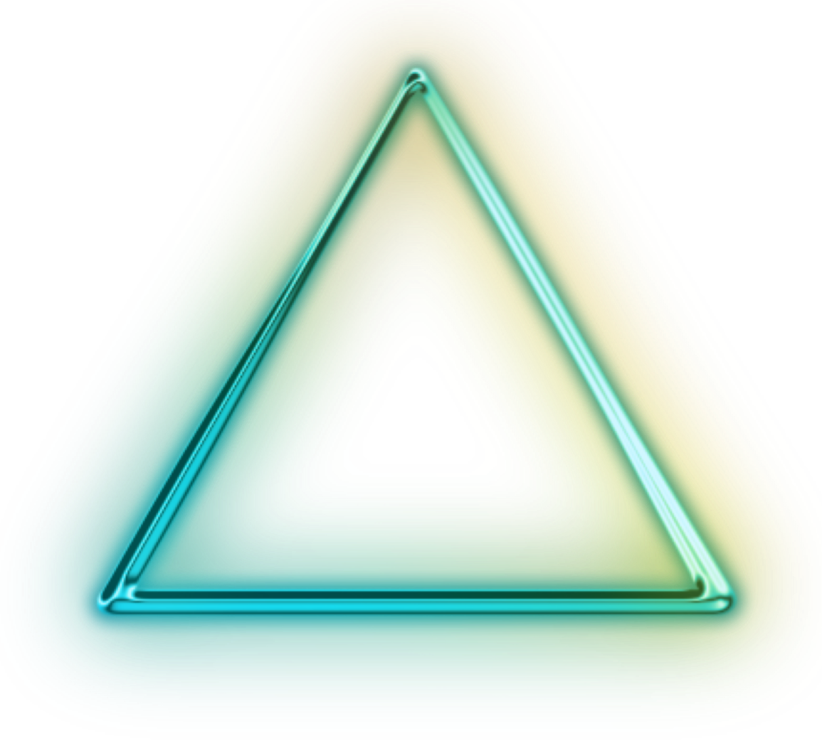 Green Neon Triangle PNG  HD Free Download
