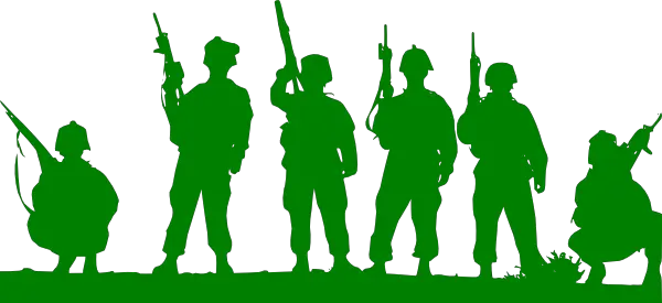 Green Toy Soldiers Army PNG Logo Vector  HD Free Download