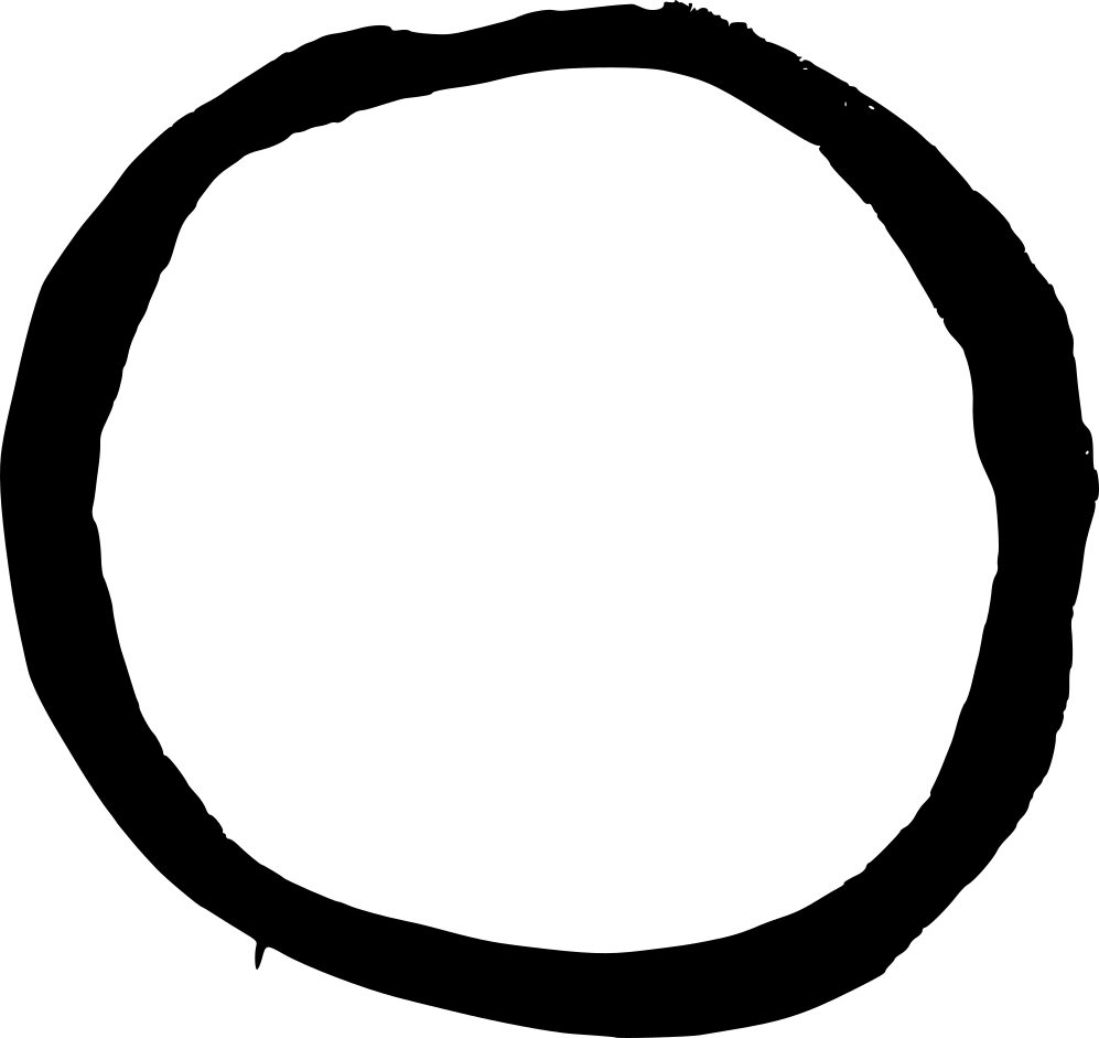 Grunge Hand Drawn Circle Black PNG Transparent  HD Free Download