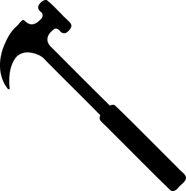 Hammer Silhouette Black Vector Graphic   HD Free Download