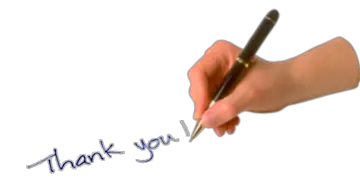 Hand With Pen Thank You Write  HD Free Download
