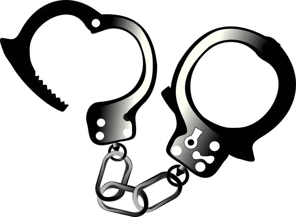 Handcuffs Prison Police Vector PNG  HD Free Download