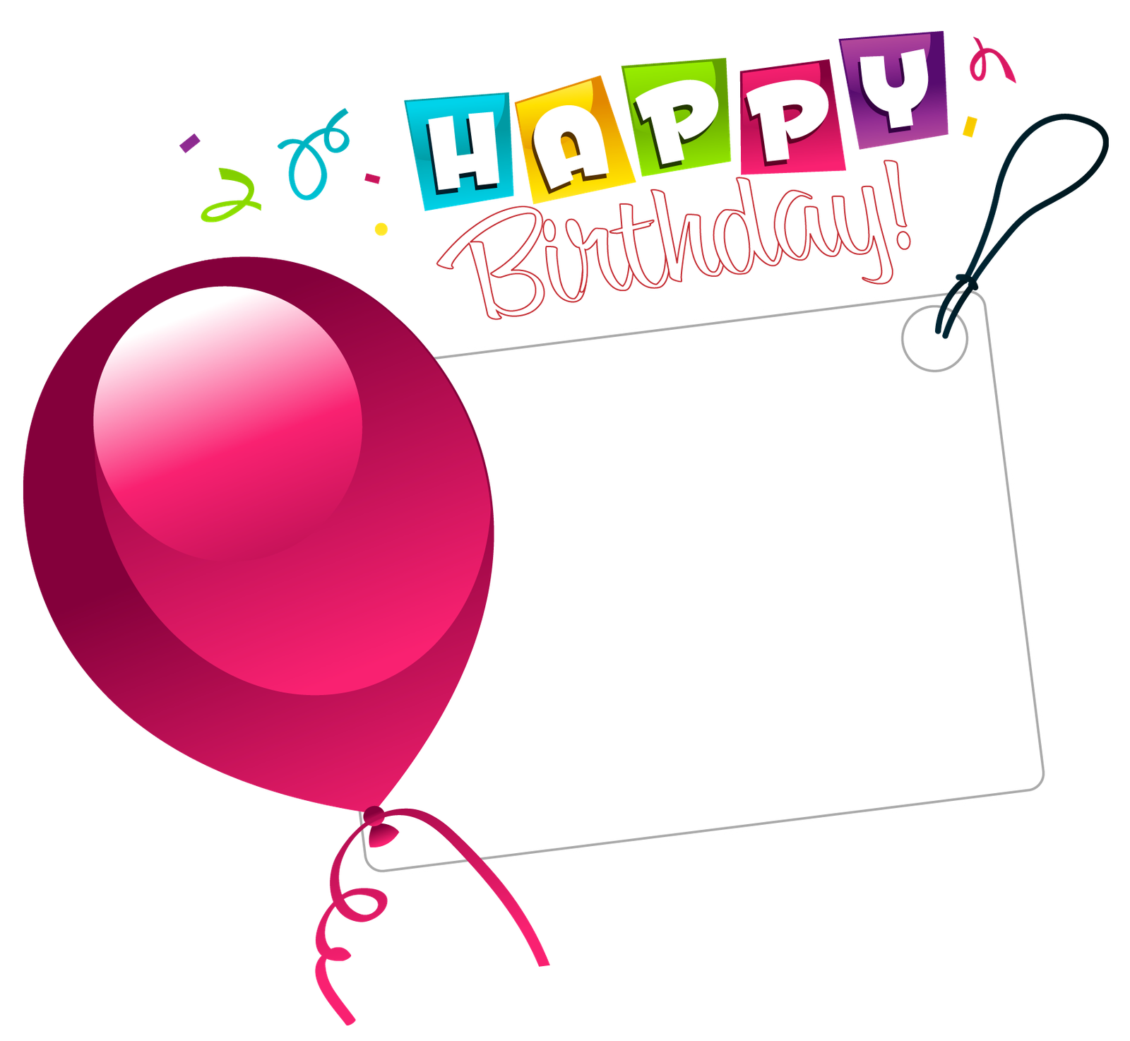 Happy Birthday PNG Clip Art Clip  HD Free Download