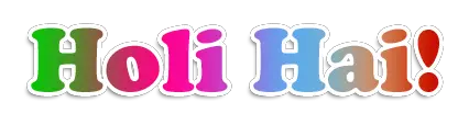 Happy Holi Hai Text PNG Transparent Images  HD Free Download