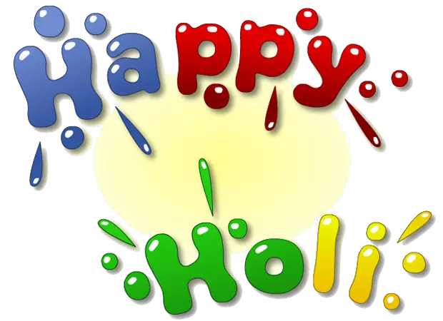 Happy Holi Text PNG Transparent Images  HD Free Download