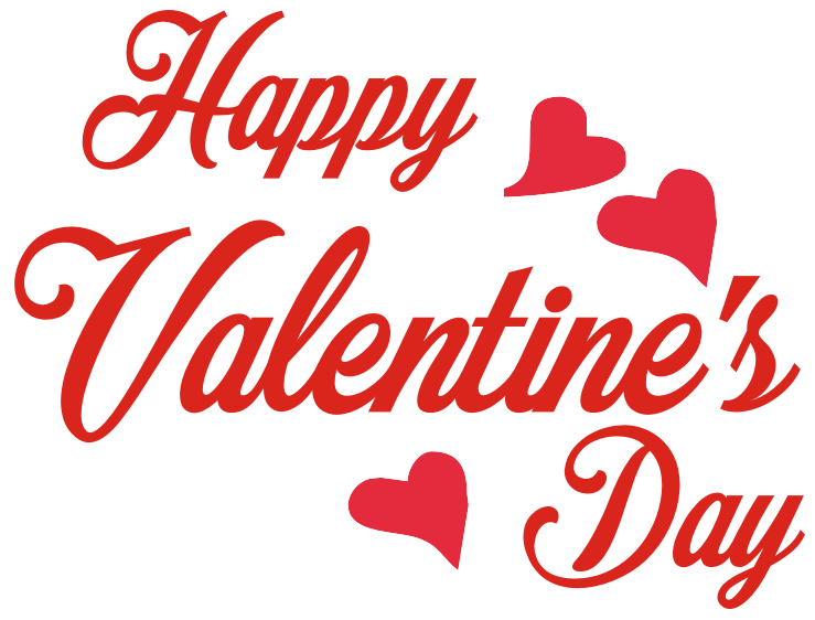 Happy Valentines Day Decorative Texts Clipart Transparent  HD Free Download