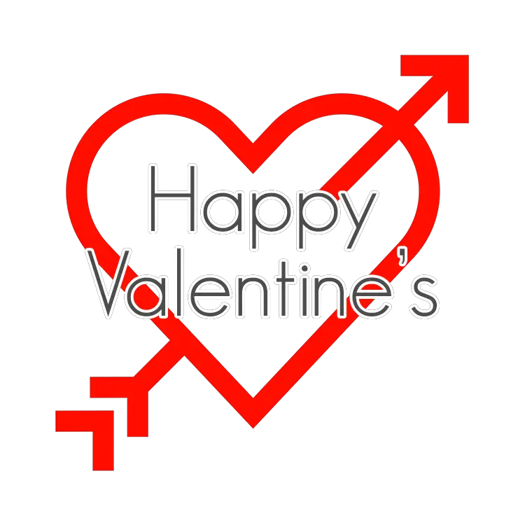 Happy Valentines Day Happy Valentine Arrow Heart Transparent PNG Stickpng  HD Free Download