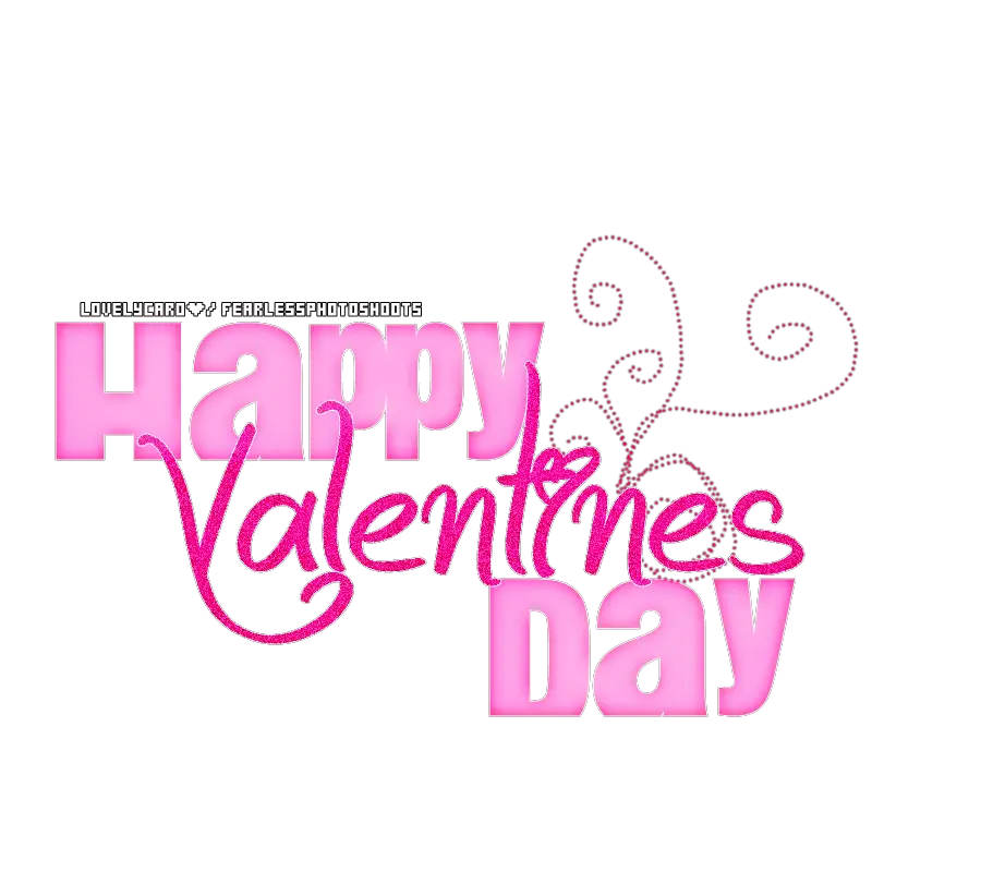 Happy Valentines Day Texto PNG Lovethepink Deviantart  HD Free Download