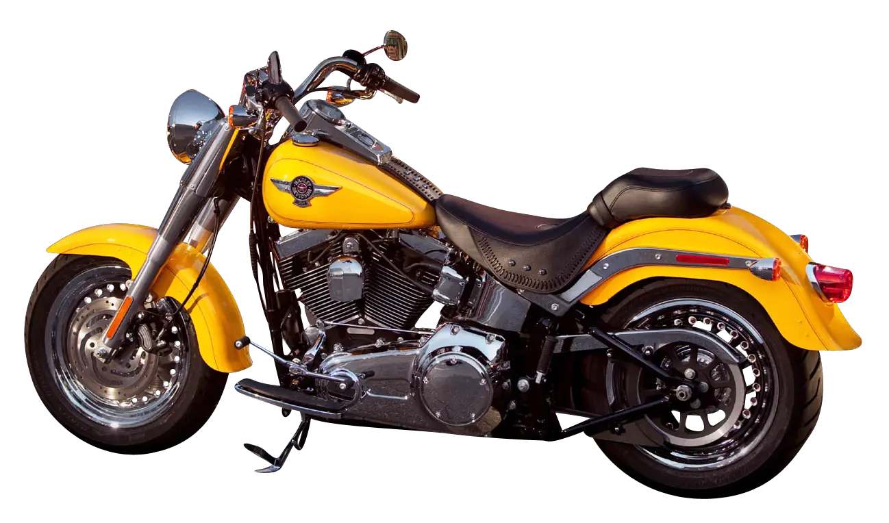 Harley Davidson Yellow Motorcycle Bike PNG Image   HD Free Download