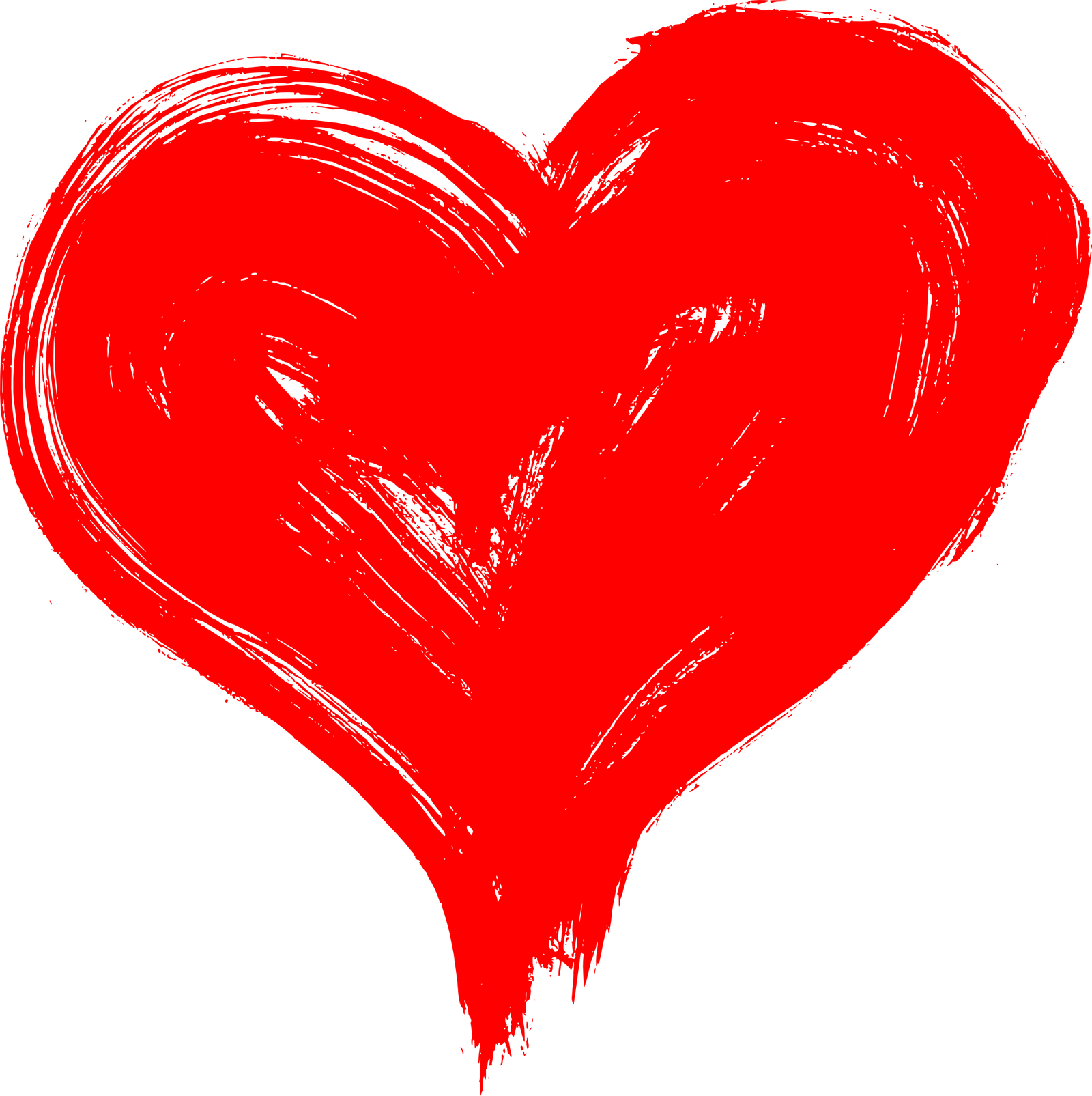Heart Red Picture Paint  HD Free Download