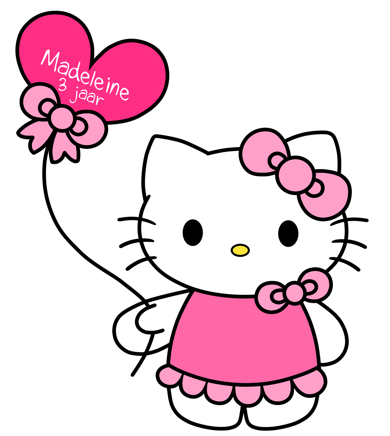 Hello Kitty With Balloons PNG Clip Art  HD Free Download
