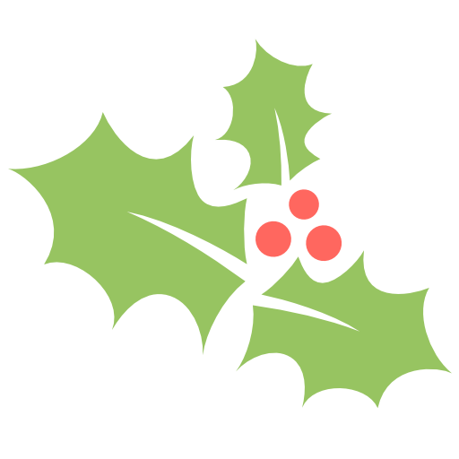 Holly Leaf Icon Flat Christmas Iconset   HD Free Download