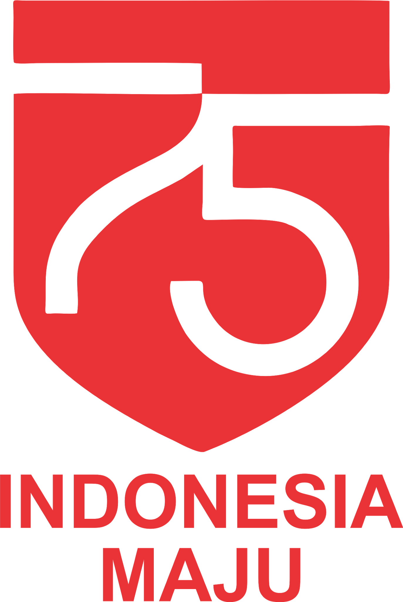 Logo 75 Indonesia Maju PNG HD Free Download