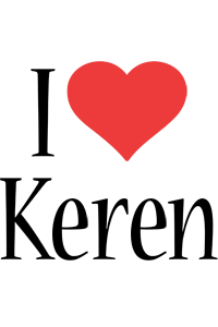 I Love Keren Logo Kiddo Love Colors Style  HD Free Download