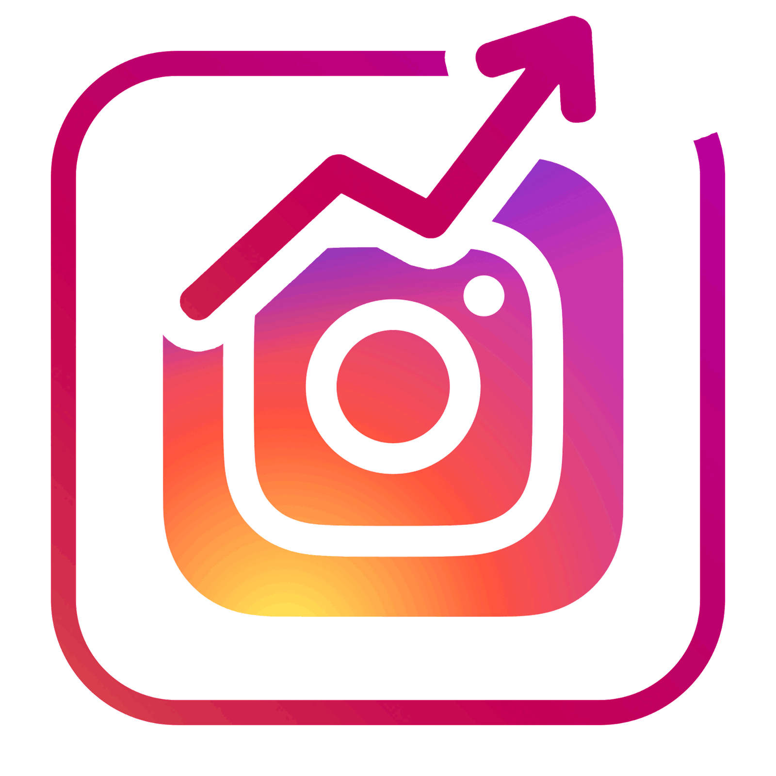 Instagram Logo Arrow Square Colorful Follower PNG  HD Free Download